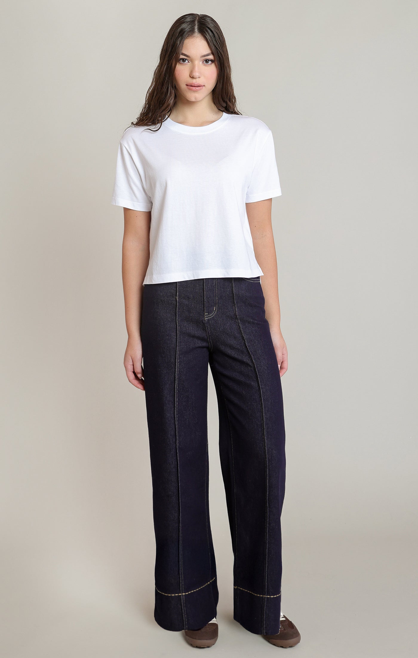Dex Stitching Detail Denim Pant - Dark Indigo