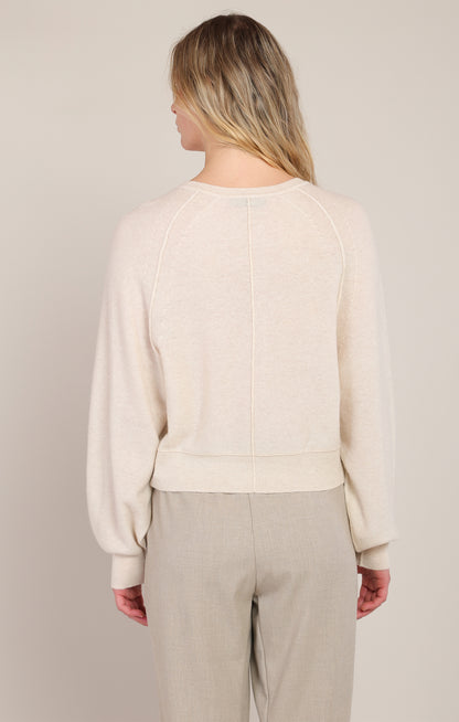 Dex Henley Sweater - Pearl
