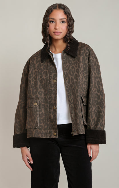 Dex Leopard Denim Jacket