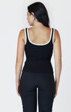 Dex Contrast Trim Tank - Black