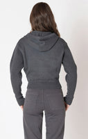 Dex Half Zip Hooded Sweater - Smokey Grey