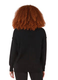 Black Tape Ultra Soft V-neck Sweater - Black