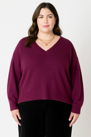 Dex Plus Sweater - Plum