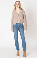 Dex Cuffed Sleeve Cardigan PLUS - Beige