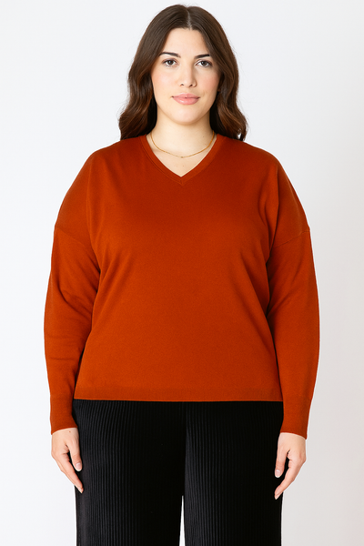 Dex Plus Sweater - Orange