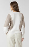 Dex Colorblock Crewneck Sweater - Natural & Fawn
