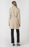 Black Tape  Belted Trench - Cafe Au Lait