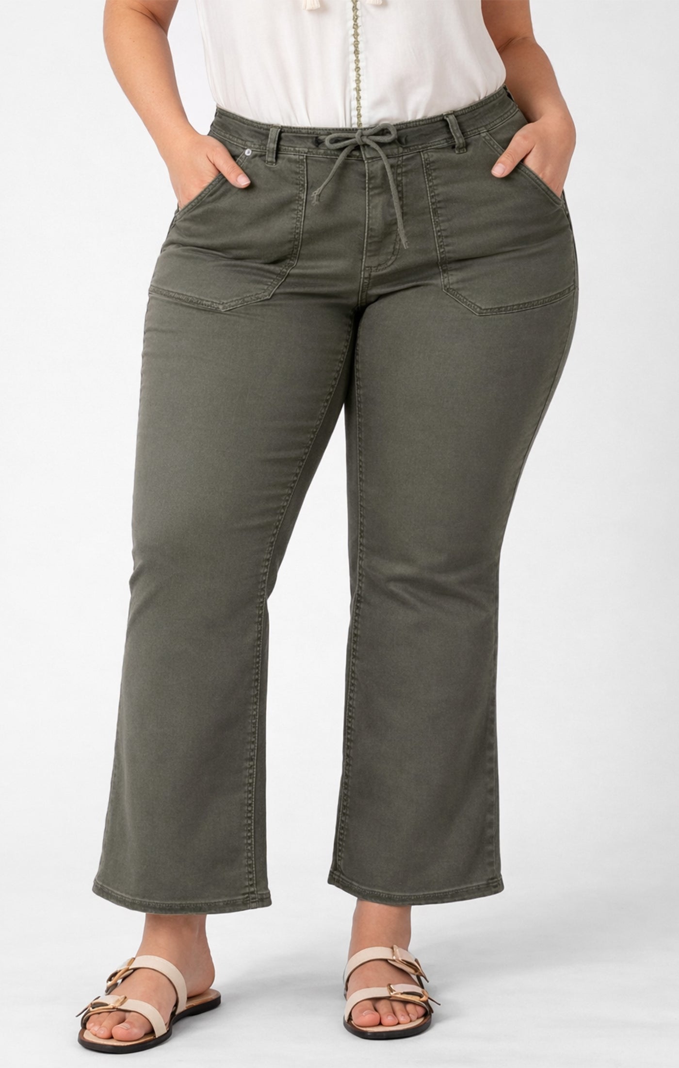 Dex Plus Relaxed Stretch Twill Pant - Army Green