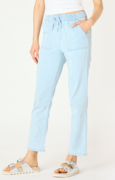 Dex Knit Denim Jogger - Light Blue Wash