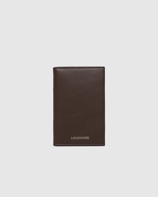 Louenhide Venice Passport Holder - Chocolate