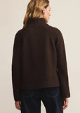 Z Supply Emerge Funnel Neck Sweater - Chocolate Cherry