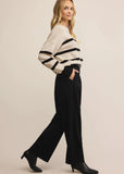 Z Supply Jordane Striped Sweater - Light Oatmeal
