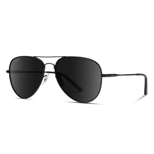 Wear Me Pro Maxwell Polarized Aviator Sunglasses - Black
