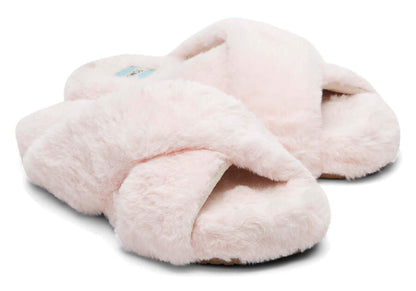 Toms Faux Fur Susie Slips - Pink