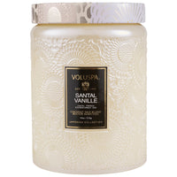 Voluspa Large Glass Jar with Lid - Santal Vanille