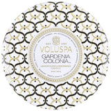 VOLUSPA CANDLE 3 WICK TIN Gardenia Colonia