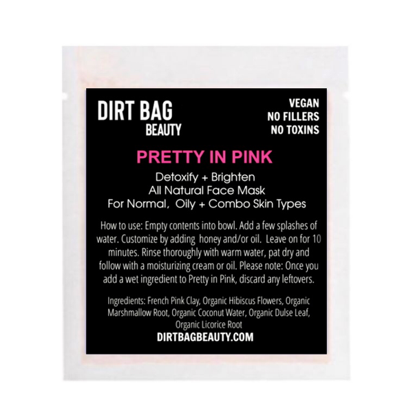 Dirt Bag Beauty Facial Mask - Pretty in Pink