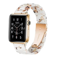 The Classy  Apple Watch Band - White Tortoise