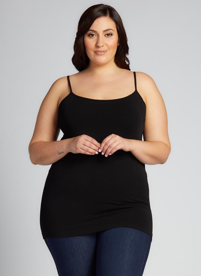 C'est Moi Bamboo Plus Size Cami - Black