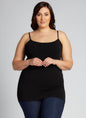 C'est Moi Bamboo Plus Size Cami - Black