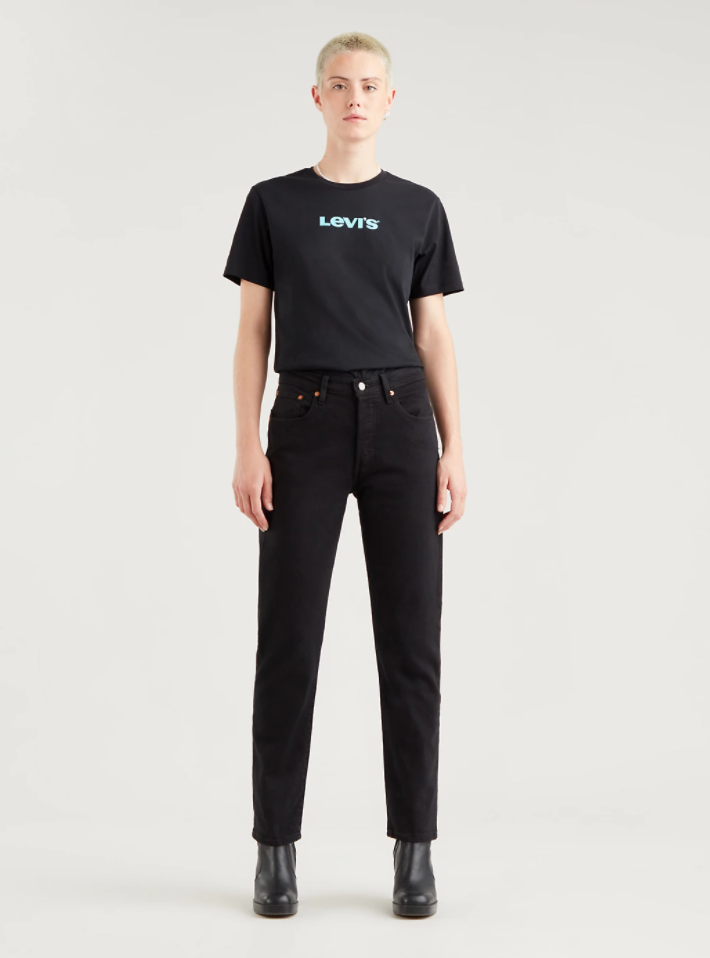 Levi's 501 Crop - Black Sprout