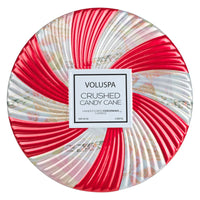 Voluspa 3 Wick Candle - Crushed Candy Cane