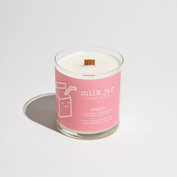 Milk Jar Essential Oil Candle - Bloom