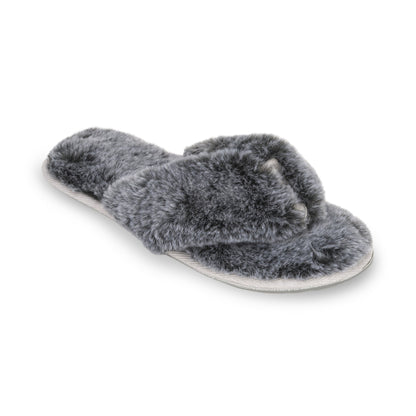 Lemon Waterfront Fur Slipper - Black