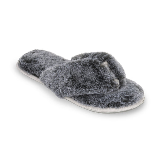 Lemon Waterfront Fur Slipper - Black