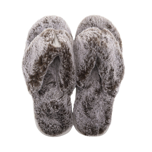 Lemon Waterfront Fur Slipper - Brown