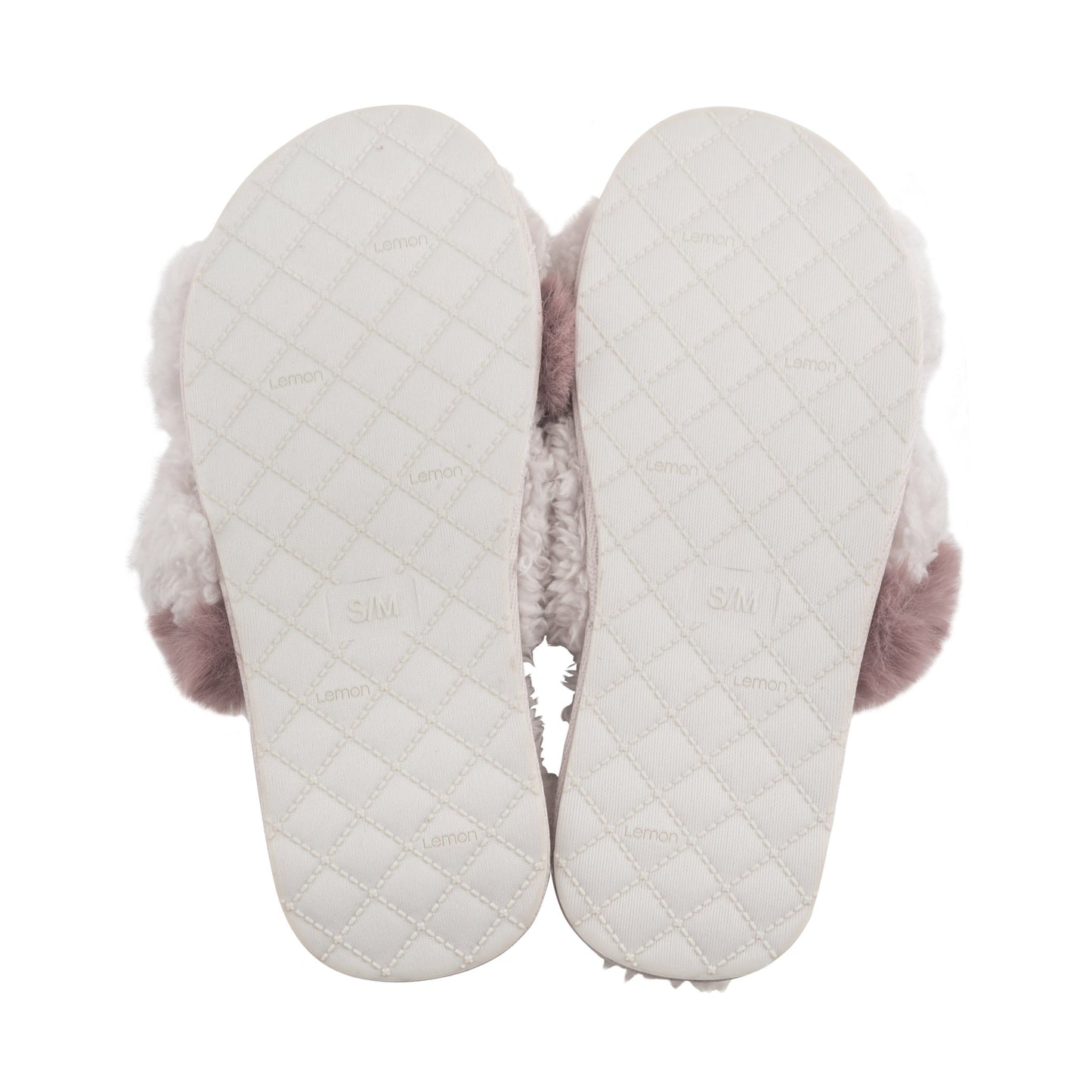 Lemon Night In Berber Slide Slipper - Pink/Purple