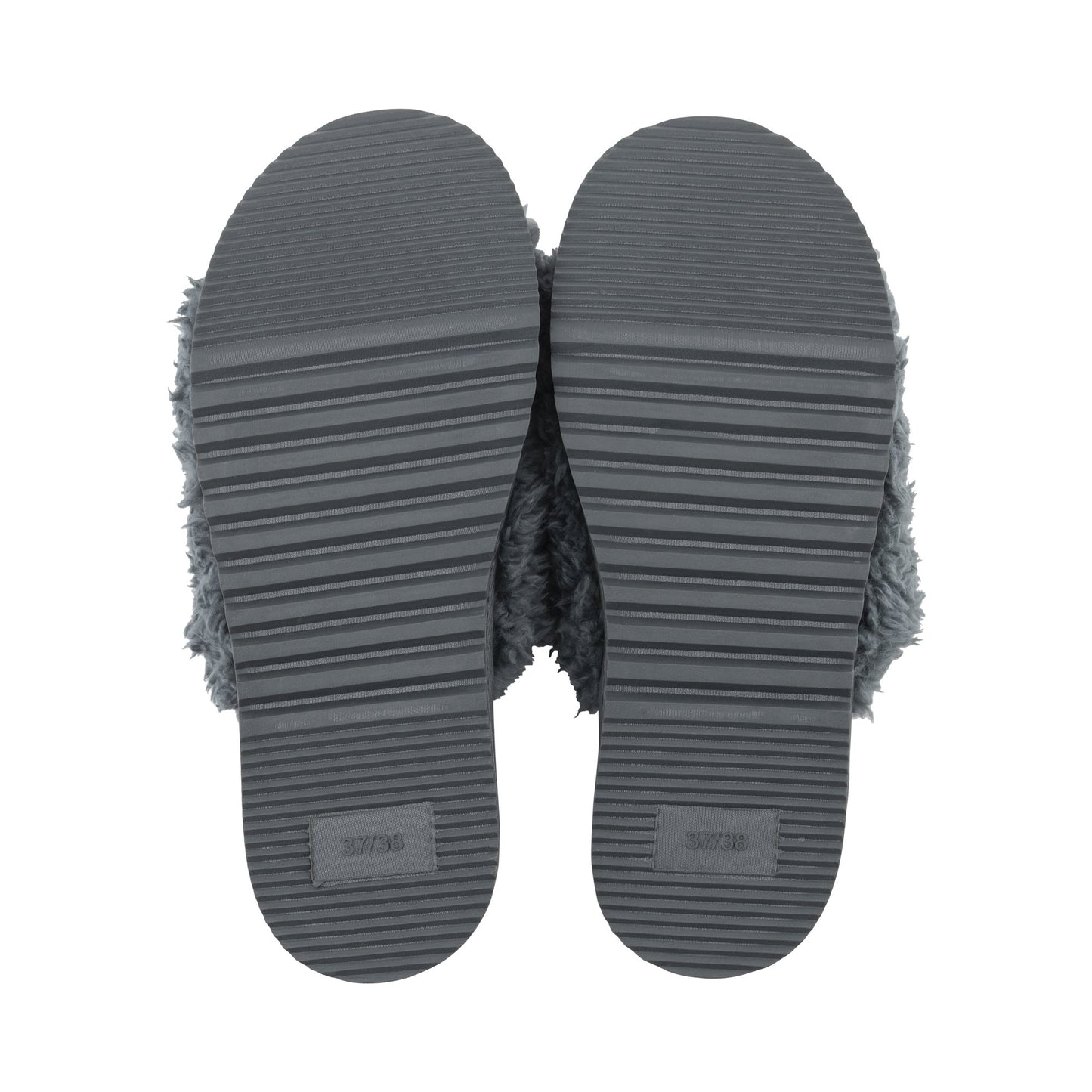 Lemon Anywhere Berber Slide Slipper - Charcoal