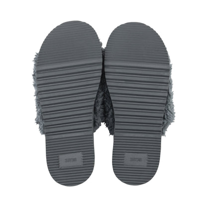 Lemon Anywhere Berber Slide Slipper - Charcoal