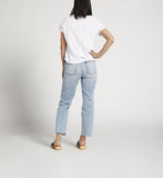 Silver Highly Desirable Straight Jeans - Indigo