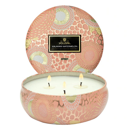 Voluspa candle 3 Wick Tin - Watermelon
