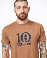 Ten Tree  Logo T-Shirt - Foxtrot Brown Heather