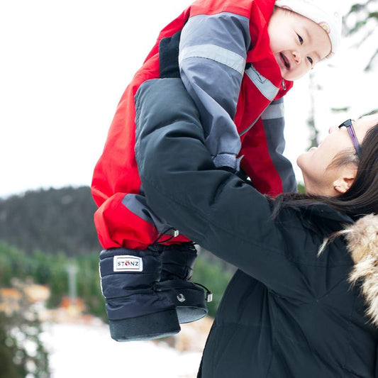 Stonz Toddler Puffer Booties - Black