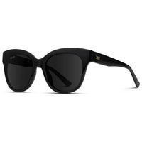 WMP Charlotte Oversized Round Polarized Sunglasses - Black