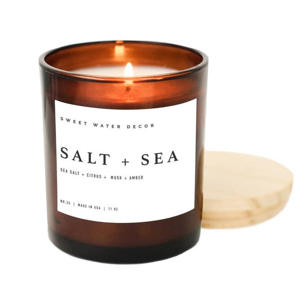 Sweet Wate Candle  Amber Reed - Salt and Sea Soy