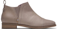 Toms Smooth Leather Woman's Reese Booties - Grey