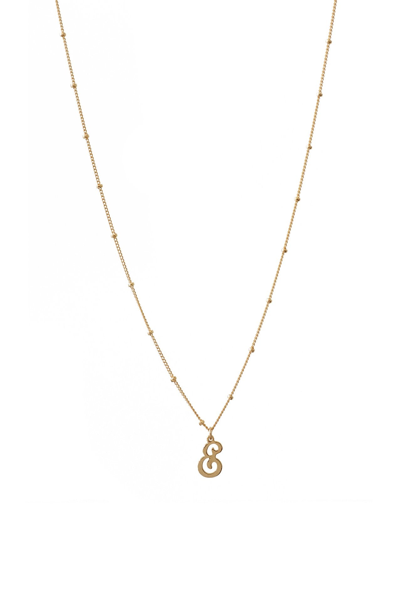 Lisbeth Necklace Gold 16" Satelite Chain
