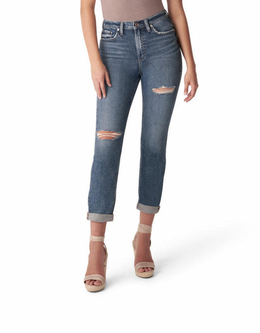 Silver Jeans Elle's Boyfriend Jeans - Indigo