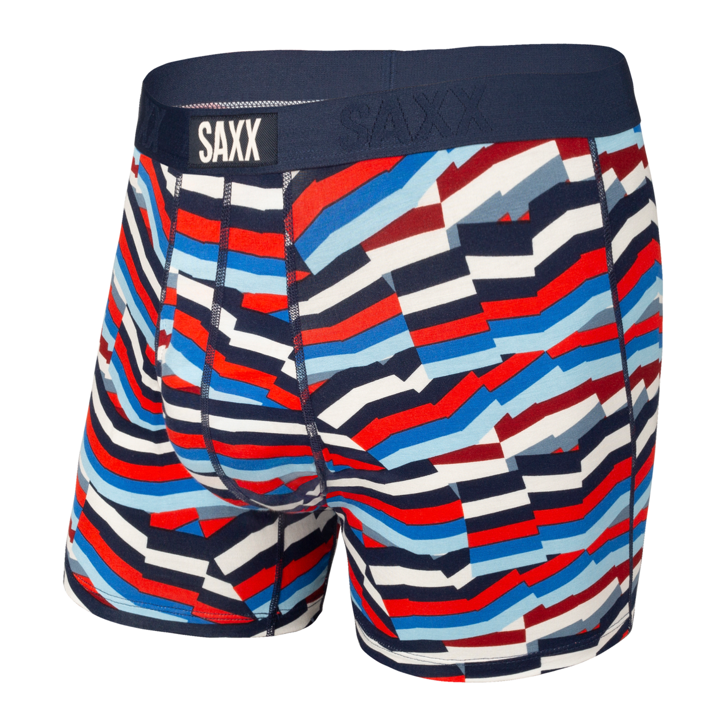 Saxx Ultra Boxer - Navy Post It Stripe