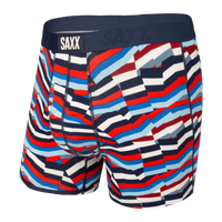 Saxx Ultra Boxer - Navy Post It Stripe