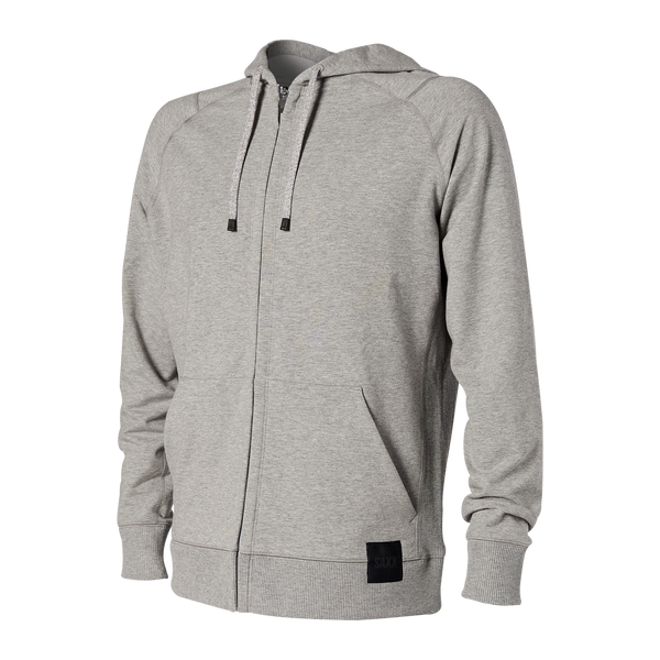 Saxx Time FZ Hoodie - Grey Heather