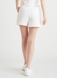 Dex Shorts White Pull on Textured Shorts - Whit